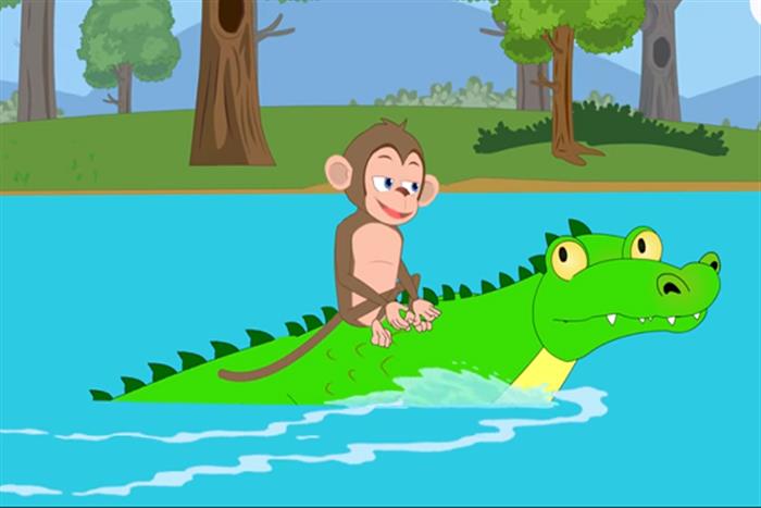 The Monkey and The Crocodile | Short Moral Story